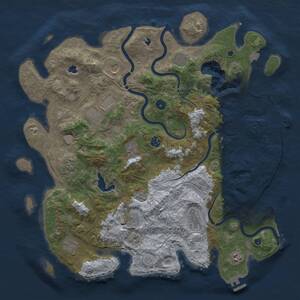 Thumbnail Rust Map: Procedural Map, Size: 4500, Seed: 921166472, 17 Monuments