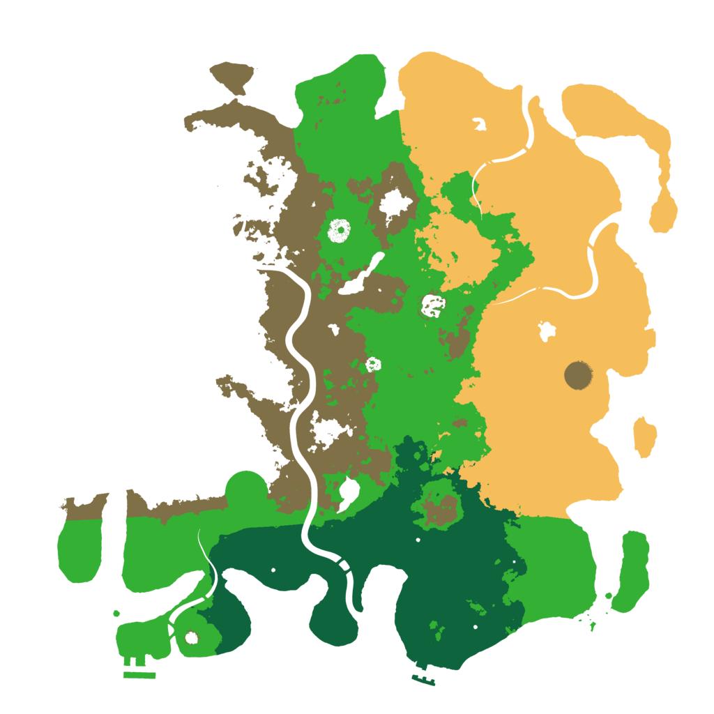Biome Rust Map: Procedural Map, Size: 4500, Seed: 1347011157