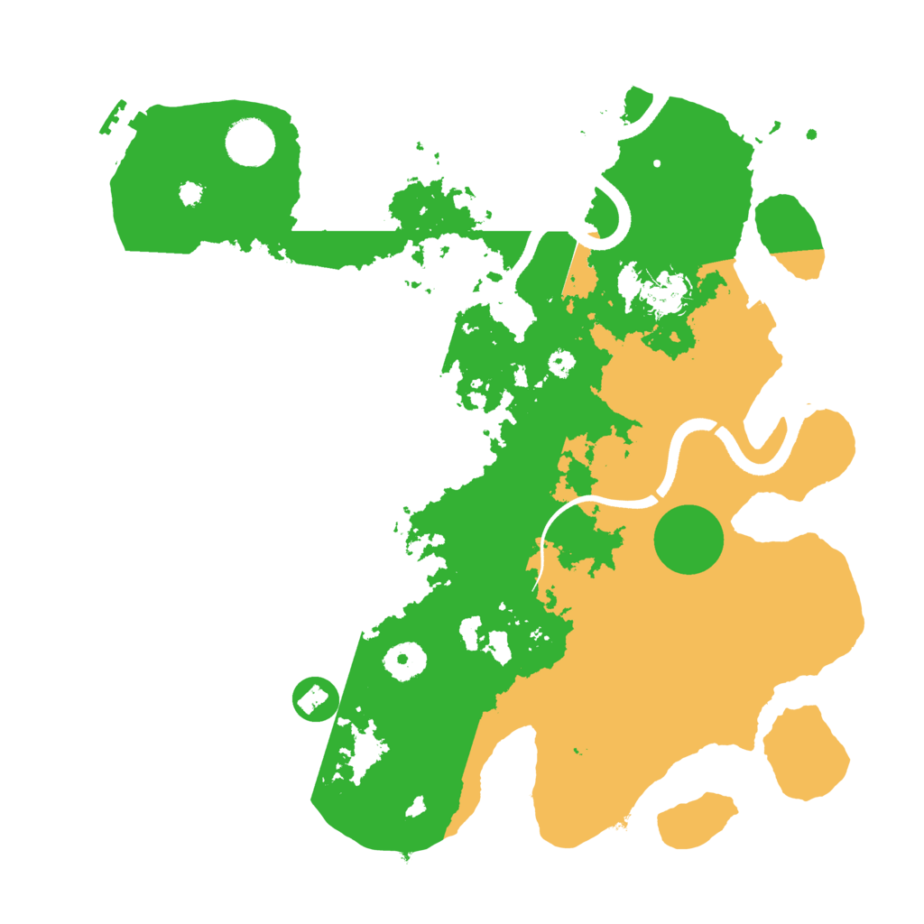 Biome Rust Map: Procedural Map, Size: 3500, Seed: 550496754