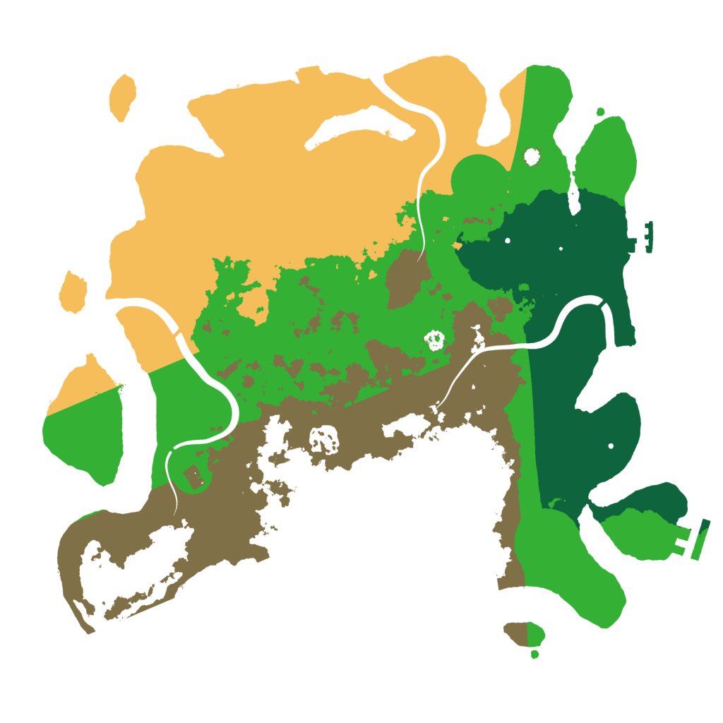 Biome Rust Map: Procedural Map, Size: 3500, Seed: 1935432709