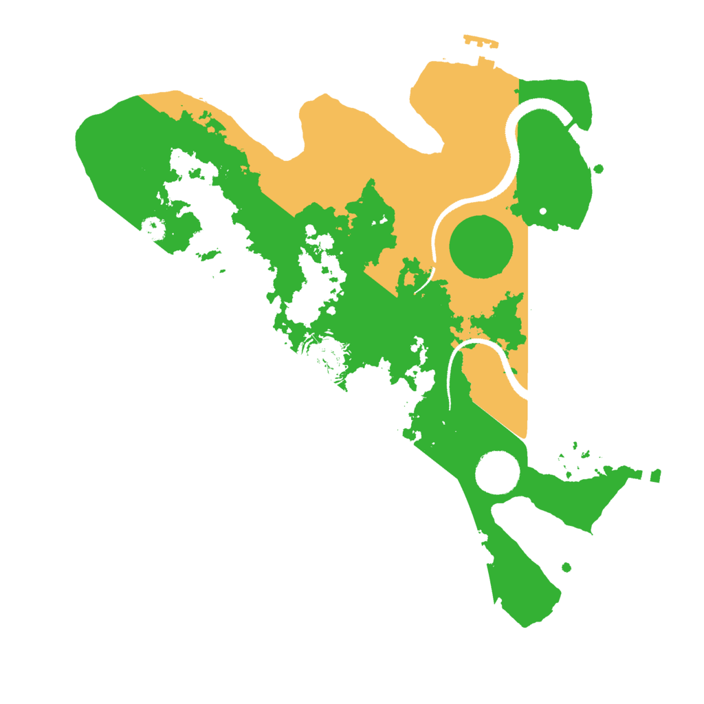 Biome Rust Map: Procedural Map, Size: 3000, Seed: 66966