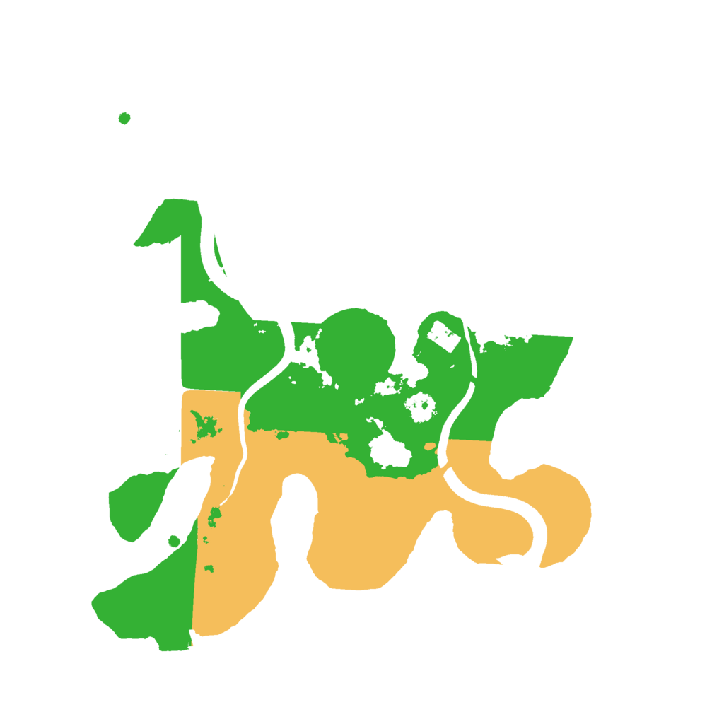 Biome Rust Map: Procedural Map, Size: 2500, Seed: 5000007