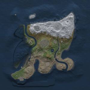 Thumbnail Rust Map: Procedural Map, Size: 2500, Seed: 5000007, 6 Monuments