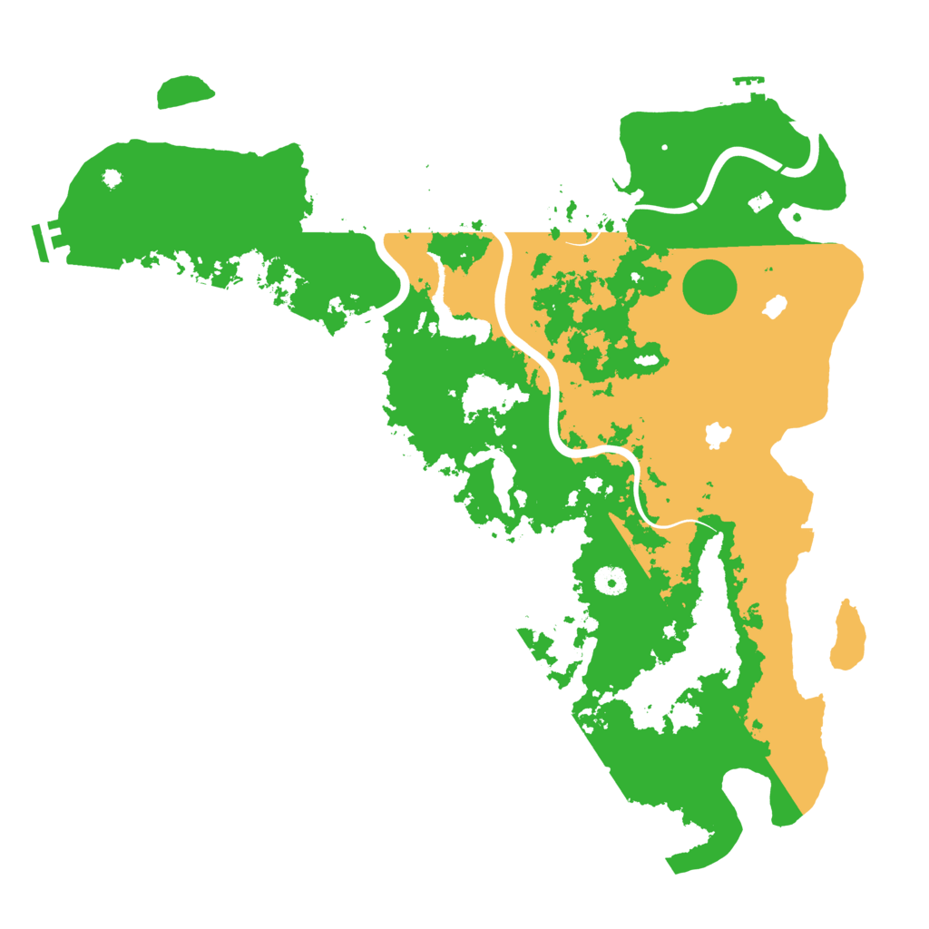 Biome Rust Map: Procedural Map, Size: 4500, Seed: 91166247
