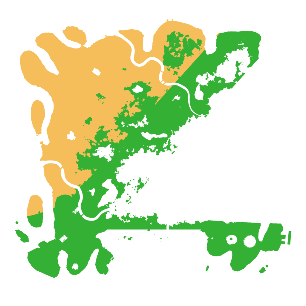 Biome Rust Map: Procedural Map, Size: 4500, Seed: 1323667