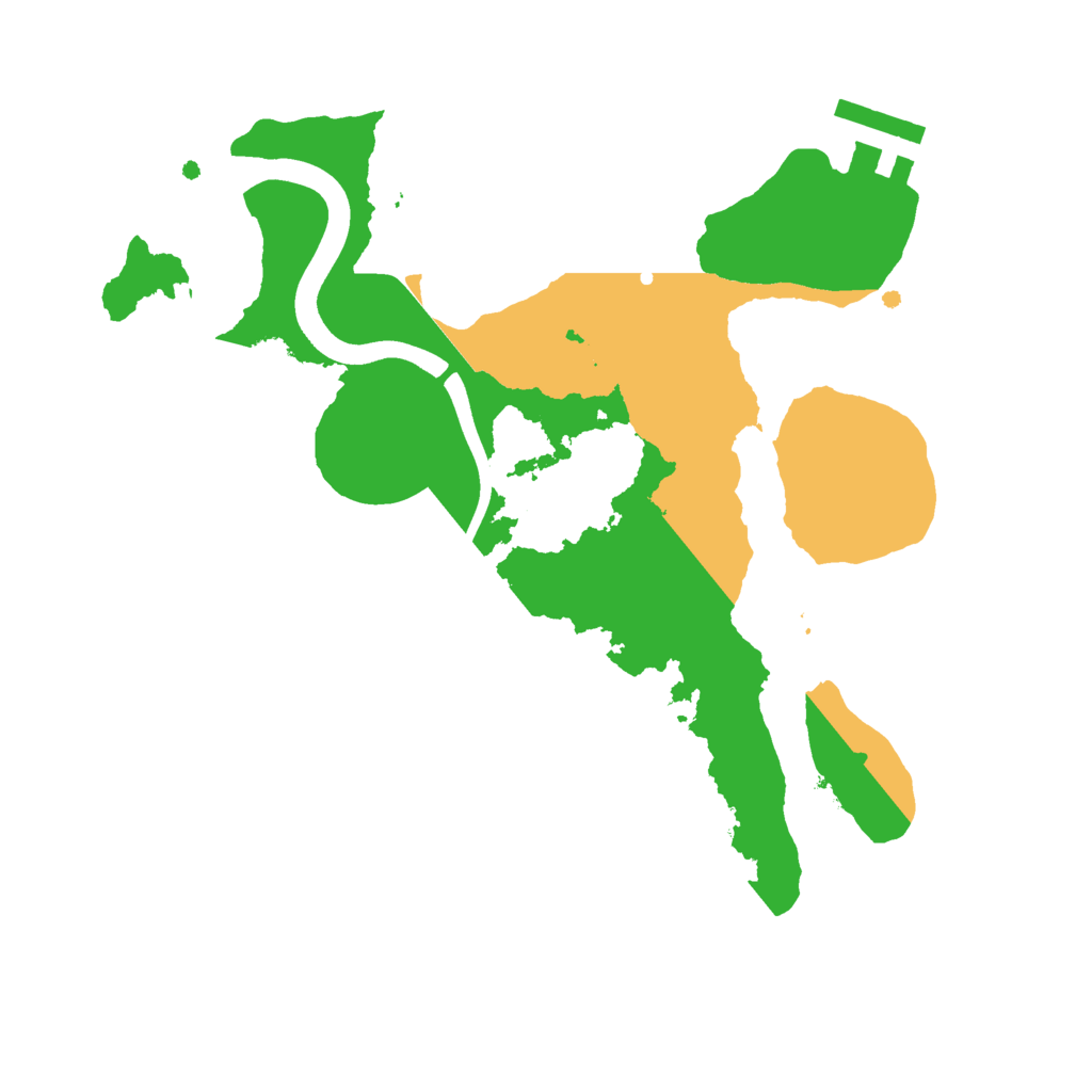 Biome Rust Map: Procedural Map, Size: 2423, Seed: 523315355