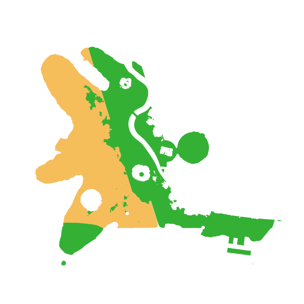 Biome Rust Map: Procedural Map, Size: 2600, Seed: 3074586