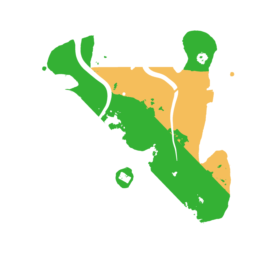 Biome Rust Map: Procedural Map, Size: 2500, Seed: 382874322