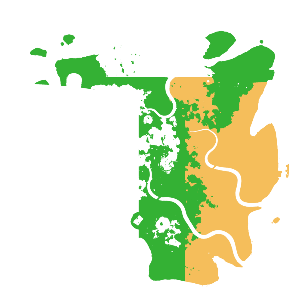 Biome Rust Map: Procedural Map, Size: 3500, Seed: 435750184