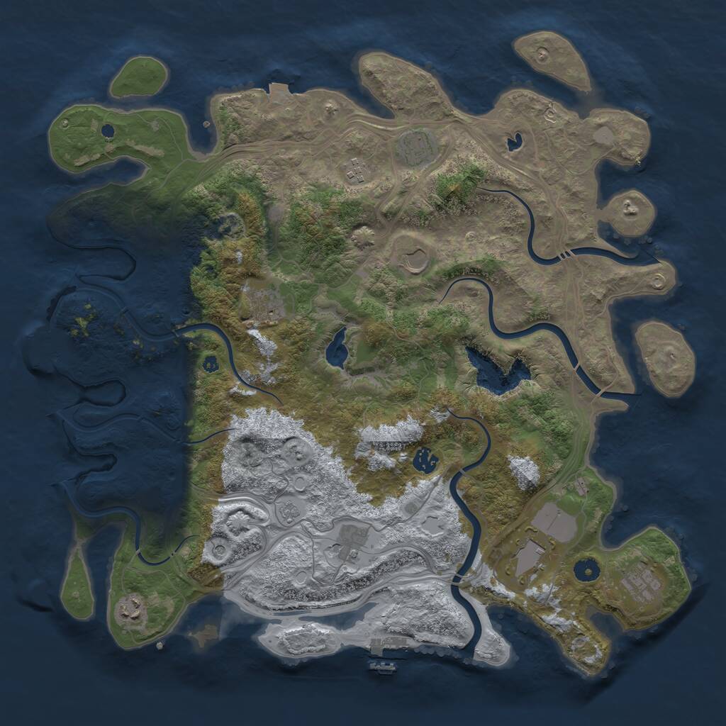 Rust Map: Procedural Map, Size: 4400, Seed: 202604031, 15 Monuments