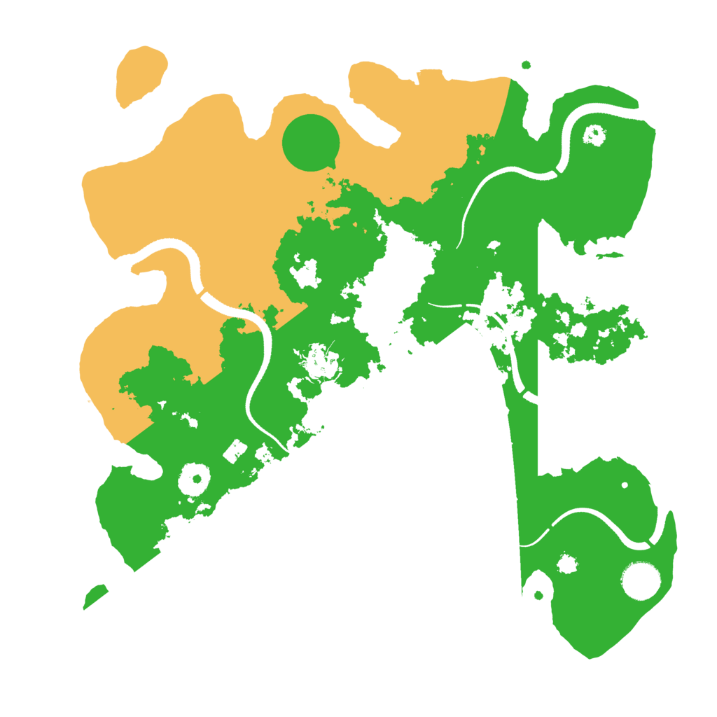 Biome Rust Map: Procedural Map, Size: 3300, Seed: 805893244