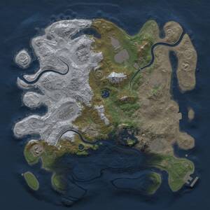 Thumbnail Rust Map: Procedural Map, Size: 3750, Seed: 367510362, 15 Monuments