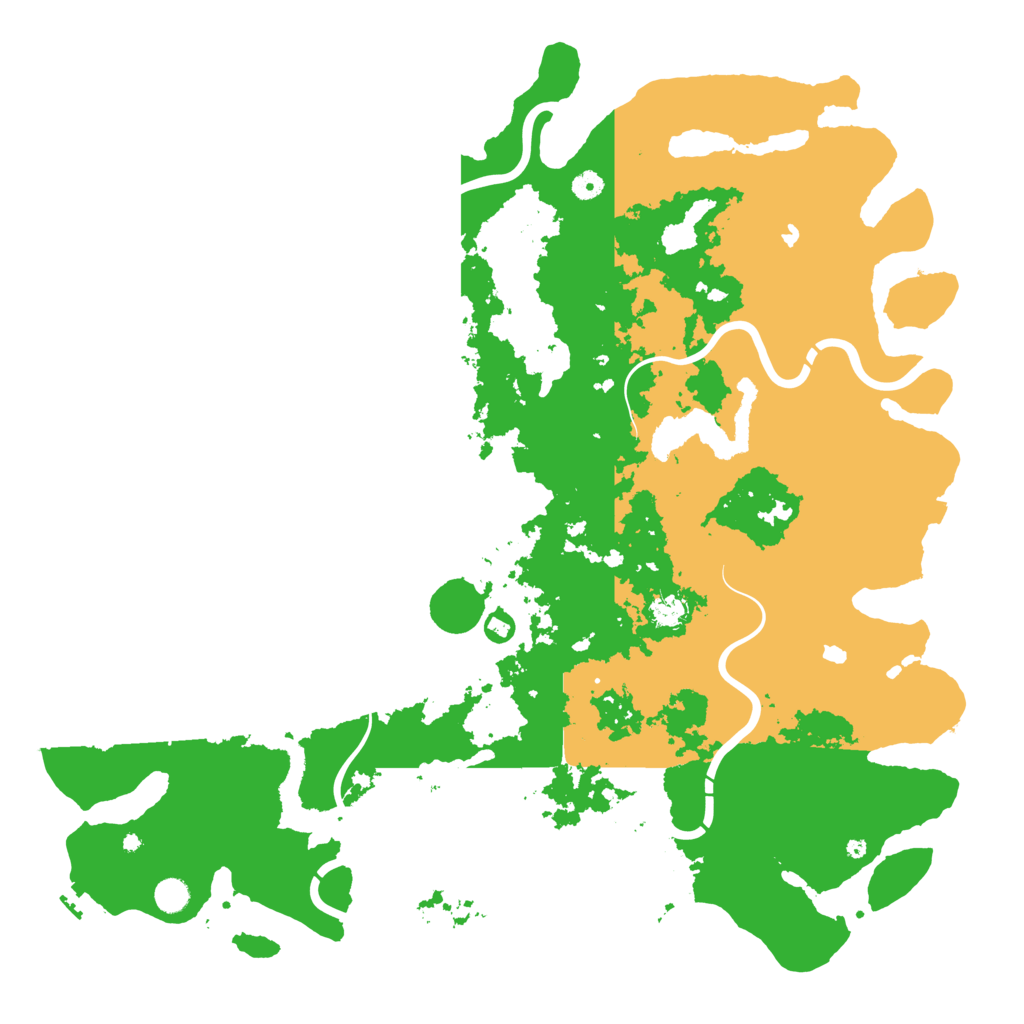 Biome Rust Map: Procedural Map, Size: 5200, Seed: 5241867