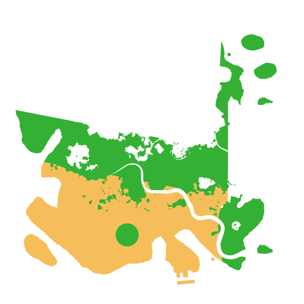 Biome Rust Map: Procedural Map, Size: 3500, Seed: 1166142245