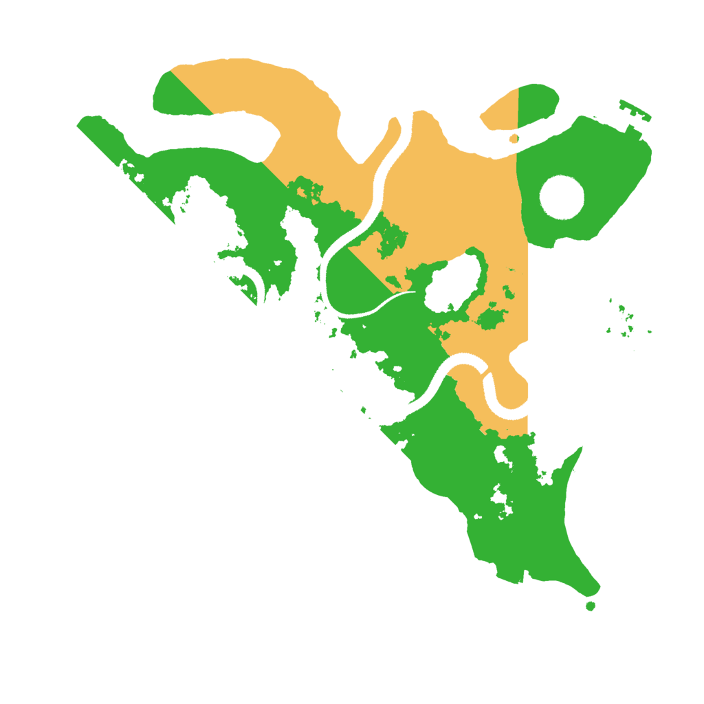 Biome Rust Map: Procedural Map, Size: 3000, Seed: 27663