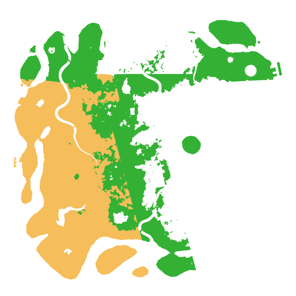 Biome Rust Map: Procedural Map, Size: 4500, Seed: 136231211