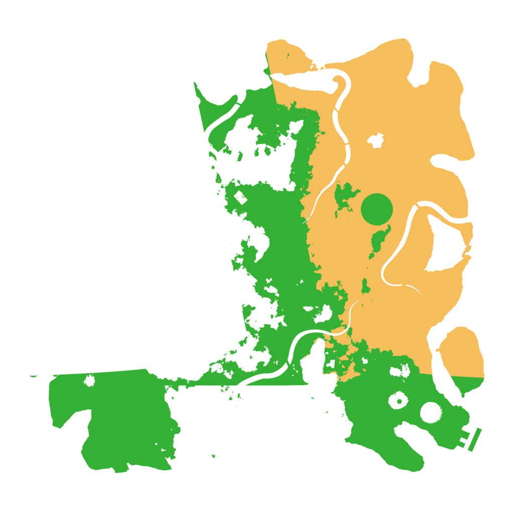 Biome Rust Map: Procedural Map, Size: 4250, Seed: 2351651