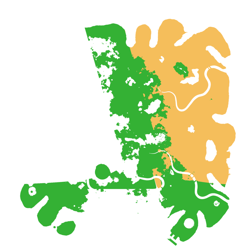 Biome Rust Map: Procedural Map, Size: 4500, Seed: 8447411