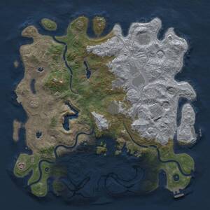Thumbnail Rust Map: Procedural Map, Size: 4500, Seed: 4022026, 14 Monuments