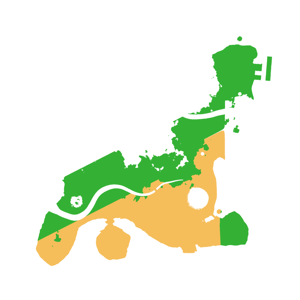 Biome Rust Map: Procedural Map, Size: 2500, Seed: 1782802638