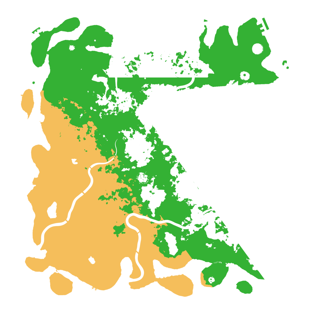 Biome Rust Map: Procedural Map, Size: 5000, Seed: 327731