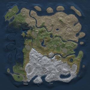 Thumbnail Rust Map: Procedural Map, Size: 4250, Seed: 112821136, 17 Monuments