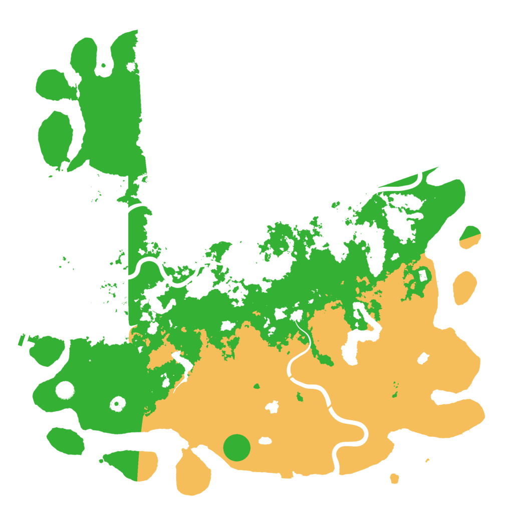 Biome Rust Map: Procedural Map, Size: 5000, Seed: 1838710544