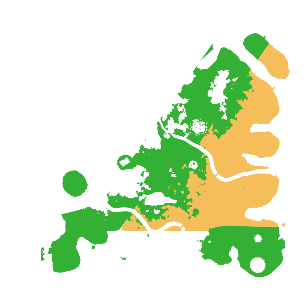 Biome Rust Map: Procedural Map, Size: 3500, Seed: 298764830