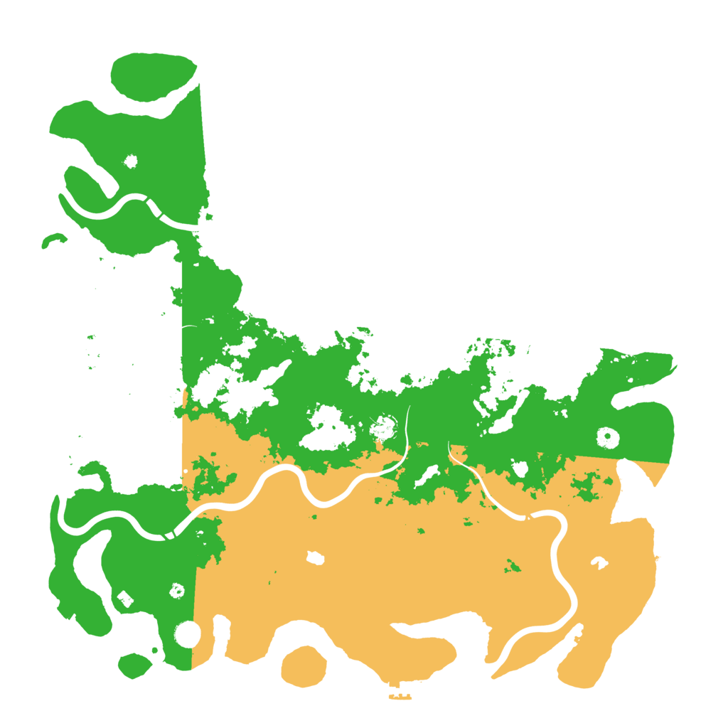 Biome Rust Map: Procedural Map, Size: 4900, Seed: 77825851