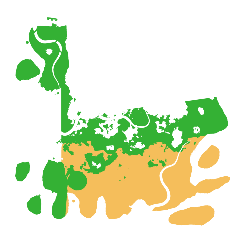 Biome Rust Map: Procedural Map, Size: 3500, Seed: 33408786