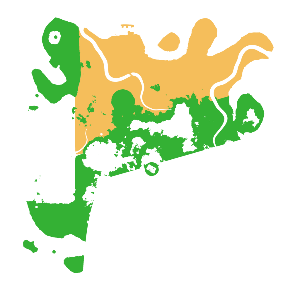 Biome Rust Map: Procedural Map, Size: 3500, Seed: 2123668468