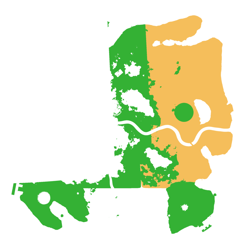 Biome Rust Map: Procedural Map, Size: 3500, Seed: 525252