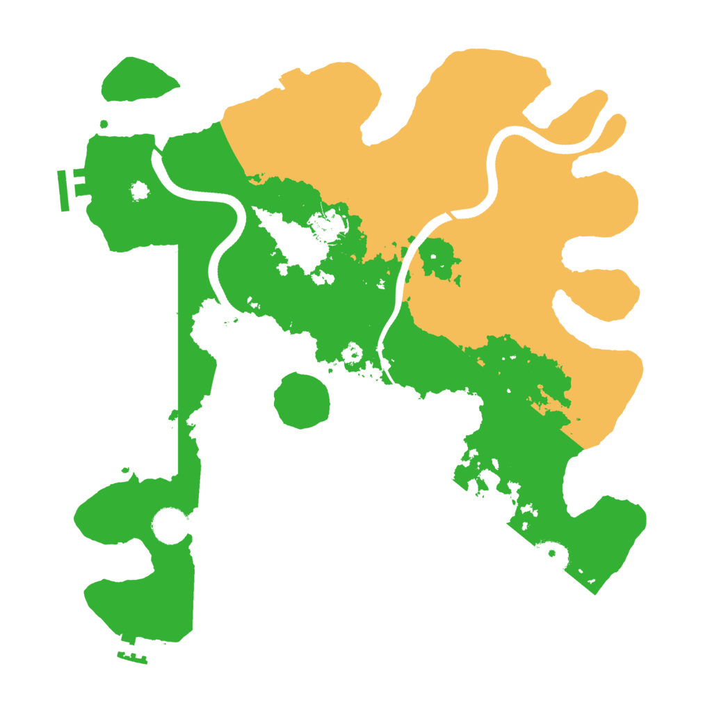 Biome Rust Map: Procedural Map, Size: 3500, Seed: 1686533446