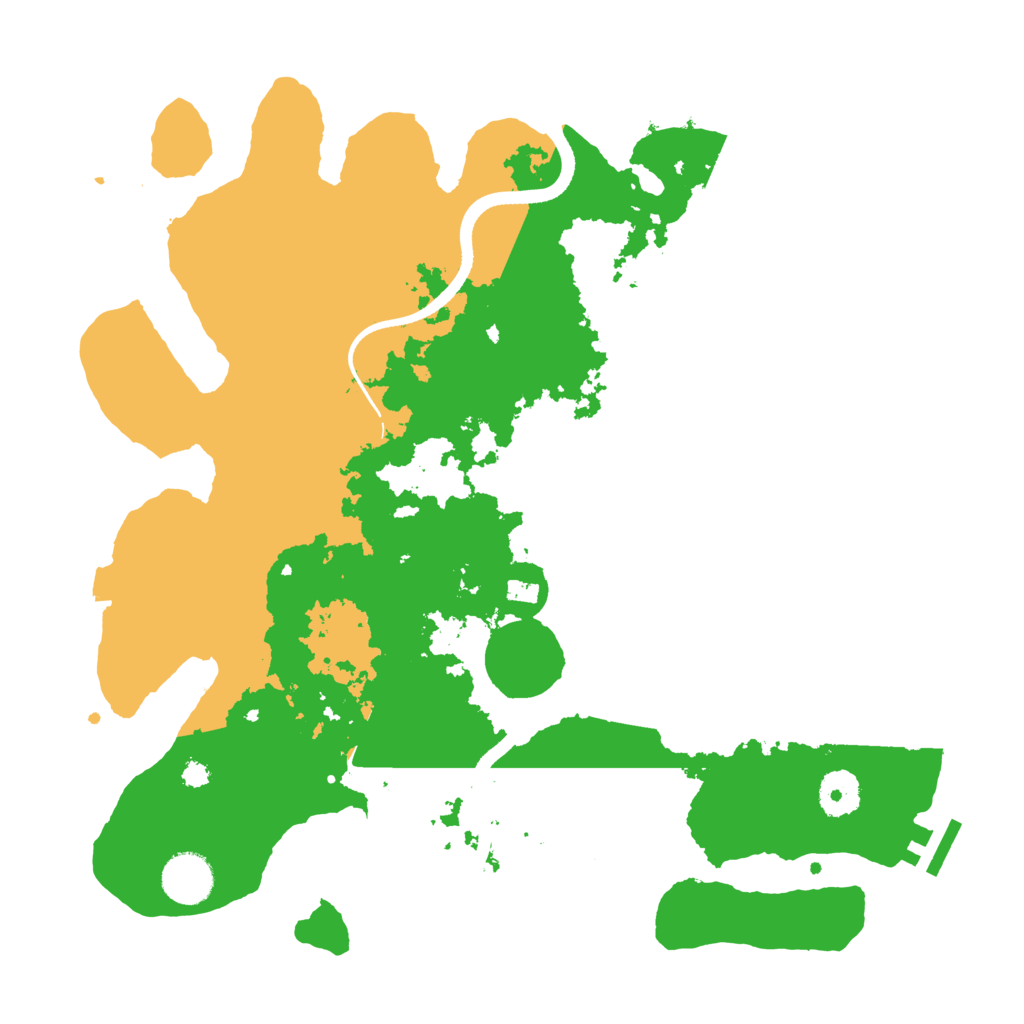 Biome Rust Map: Procedural Map, Size: 3500, Seed: 64723375