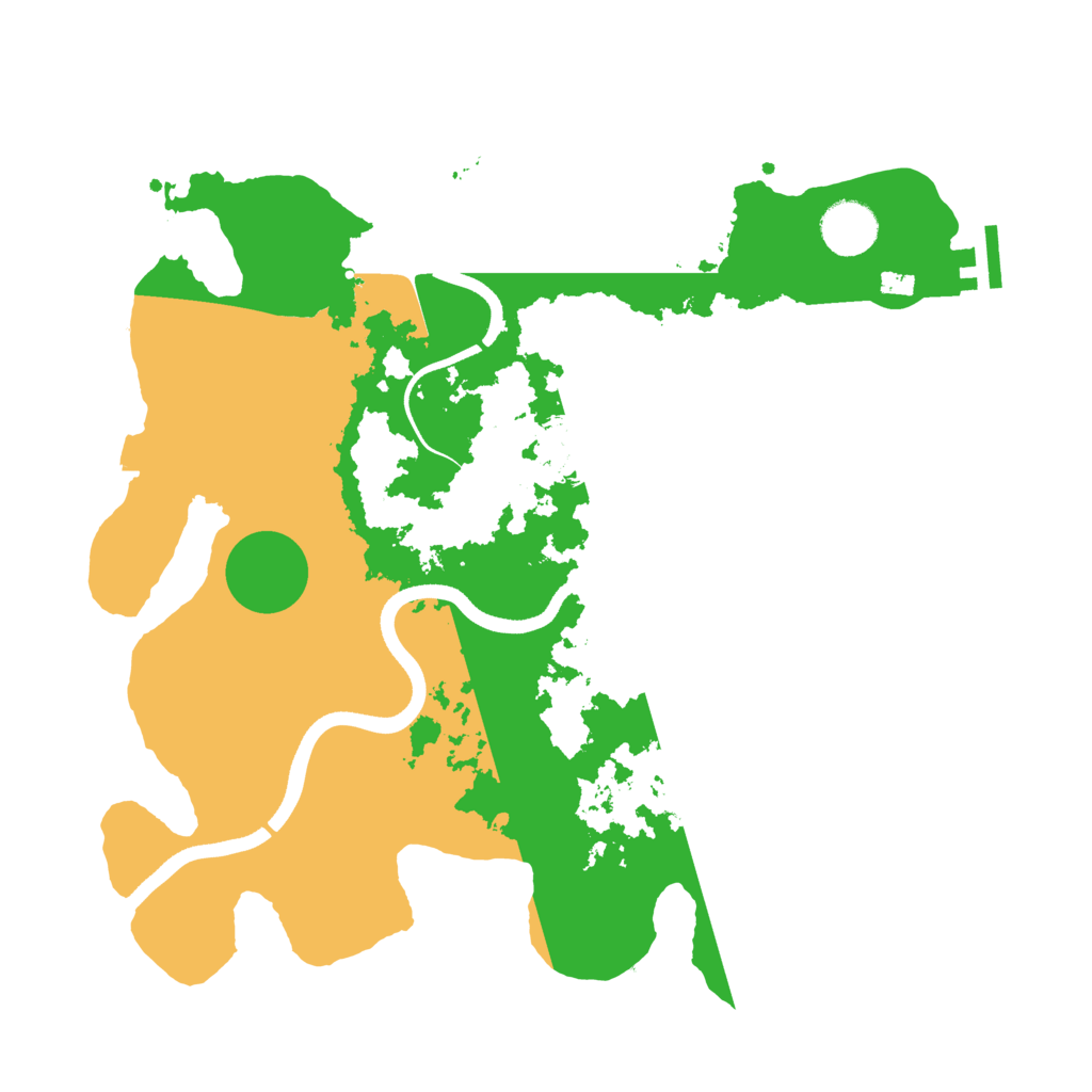 Biome Rust Map: Procedural Map, Size: 3500, Seed: 1265058558