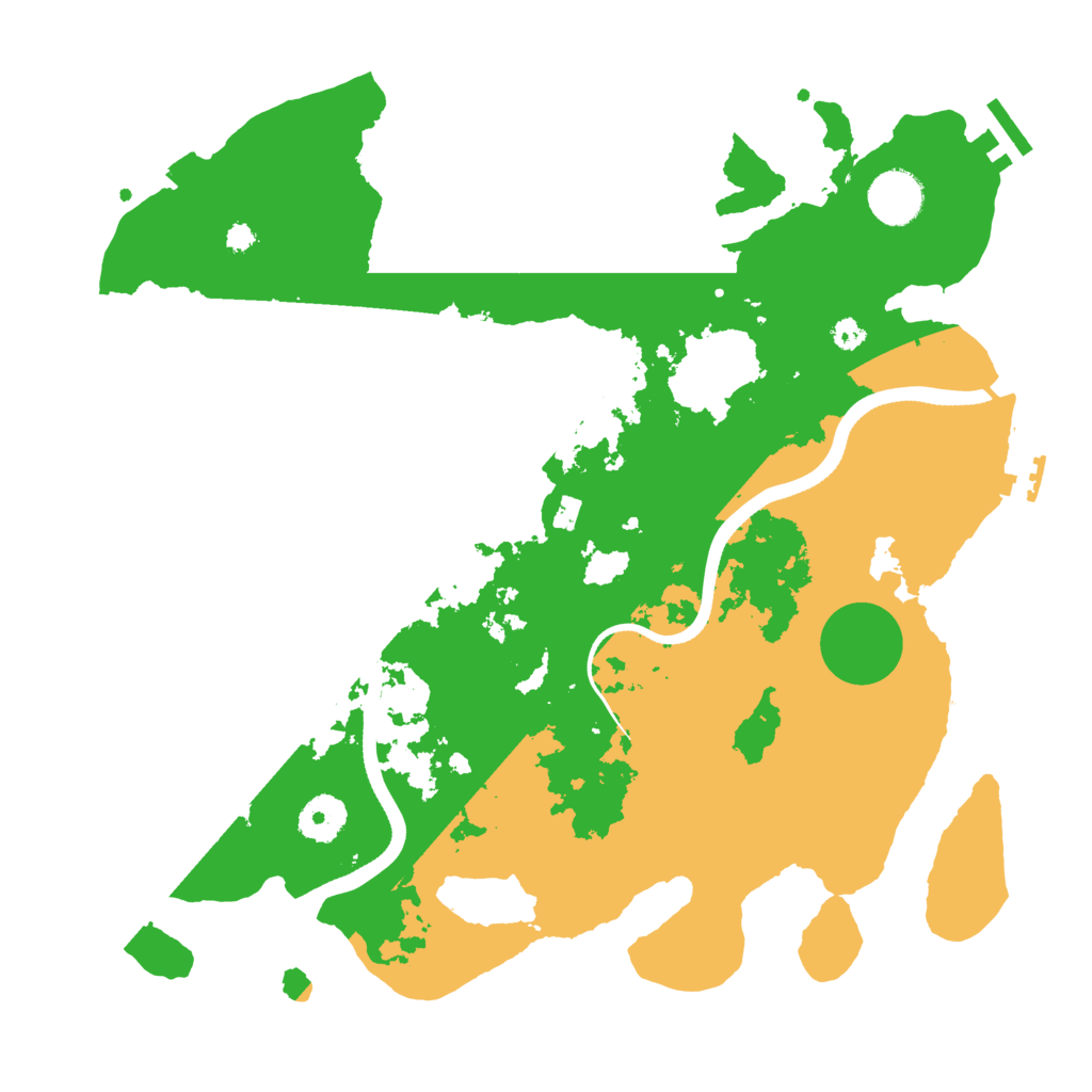 Biome Rust Map: Procedural Map, Size: 3500, Seed: 3001