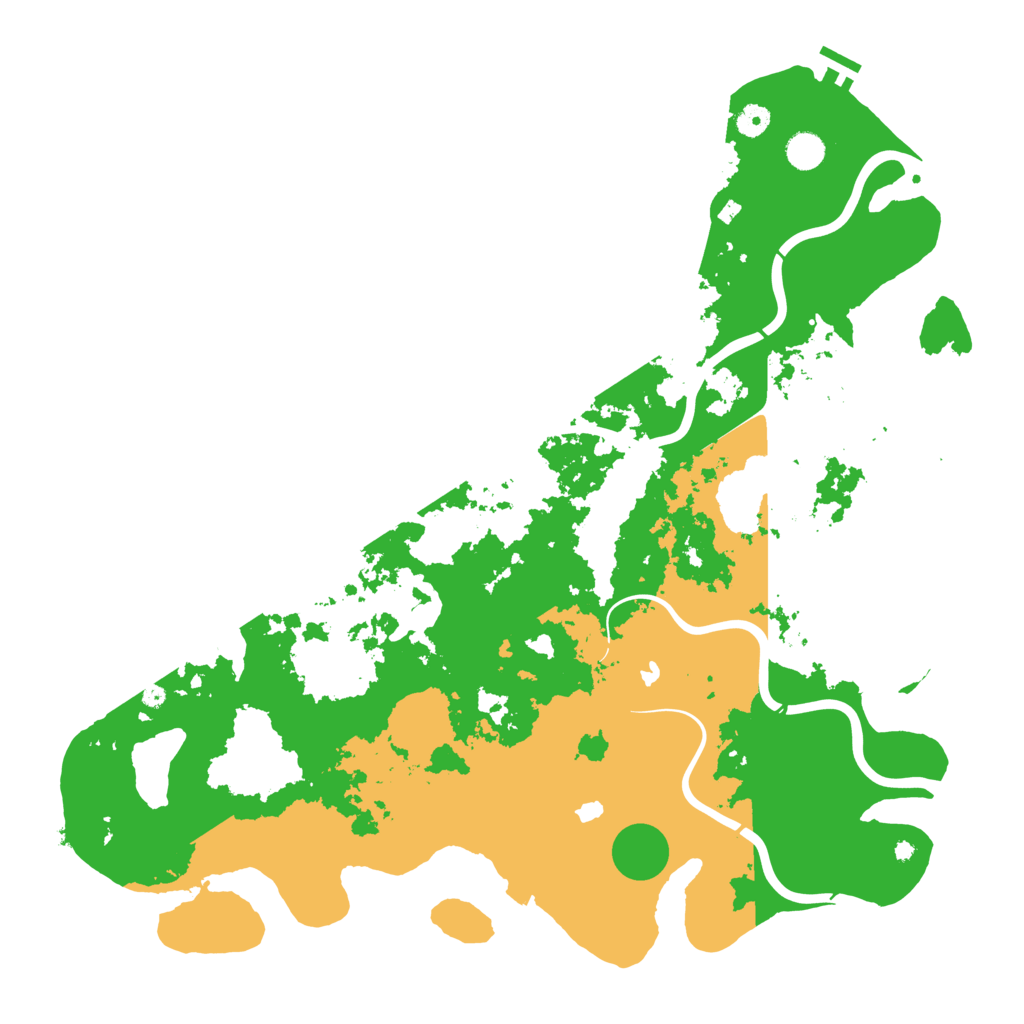 Biome Rust Map: Procedural Map, Size: 4750, Seed: 576417205