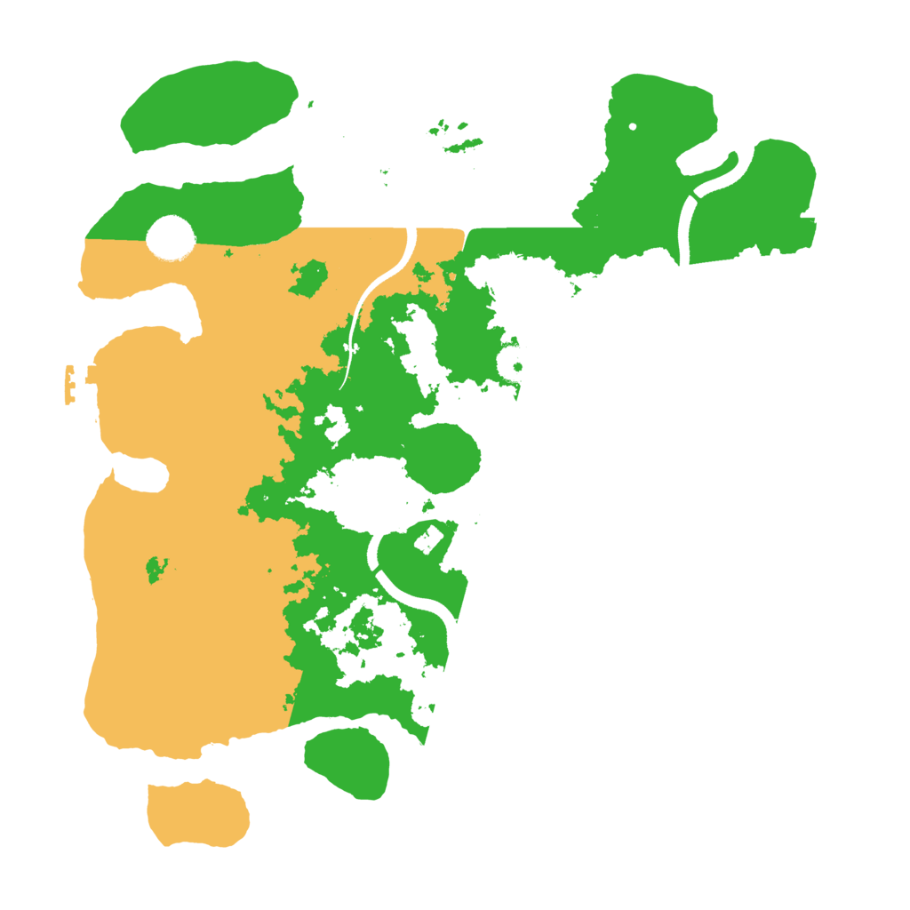 Biome Rust Map: Procedural Map, Size: 3500, Seed: 1624989424