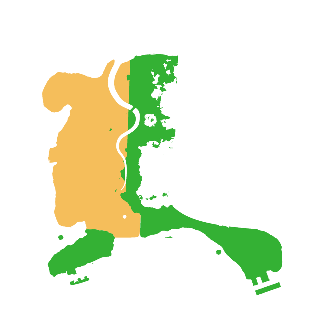 Biome Rust Map: Procedural Map, Size: 2500, Seed: 282862726