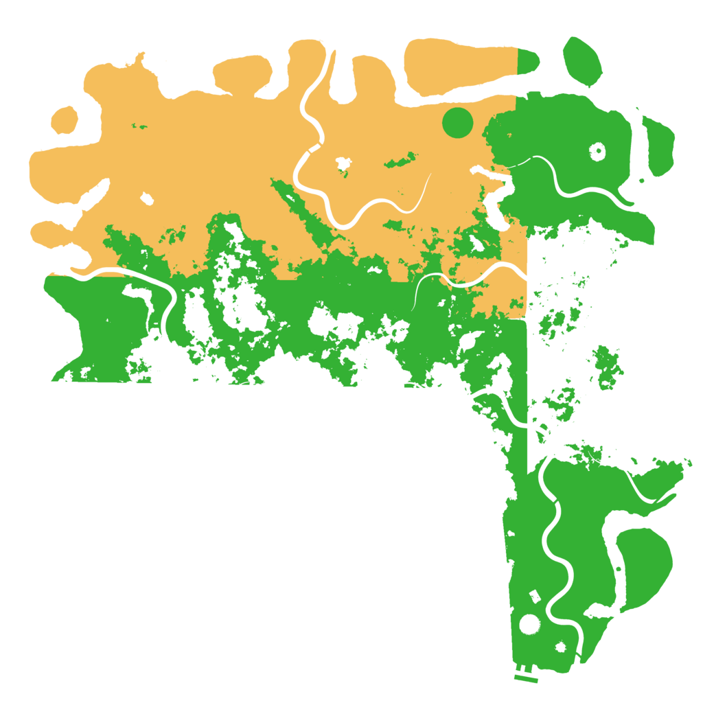 Biome Rust Map: Procedural Map, Size: 6000, Seed: 439313506