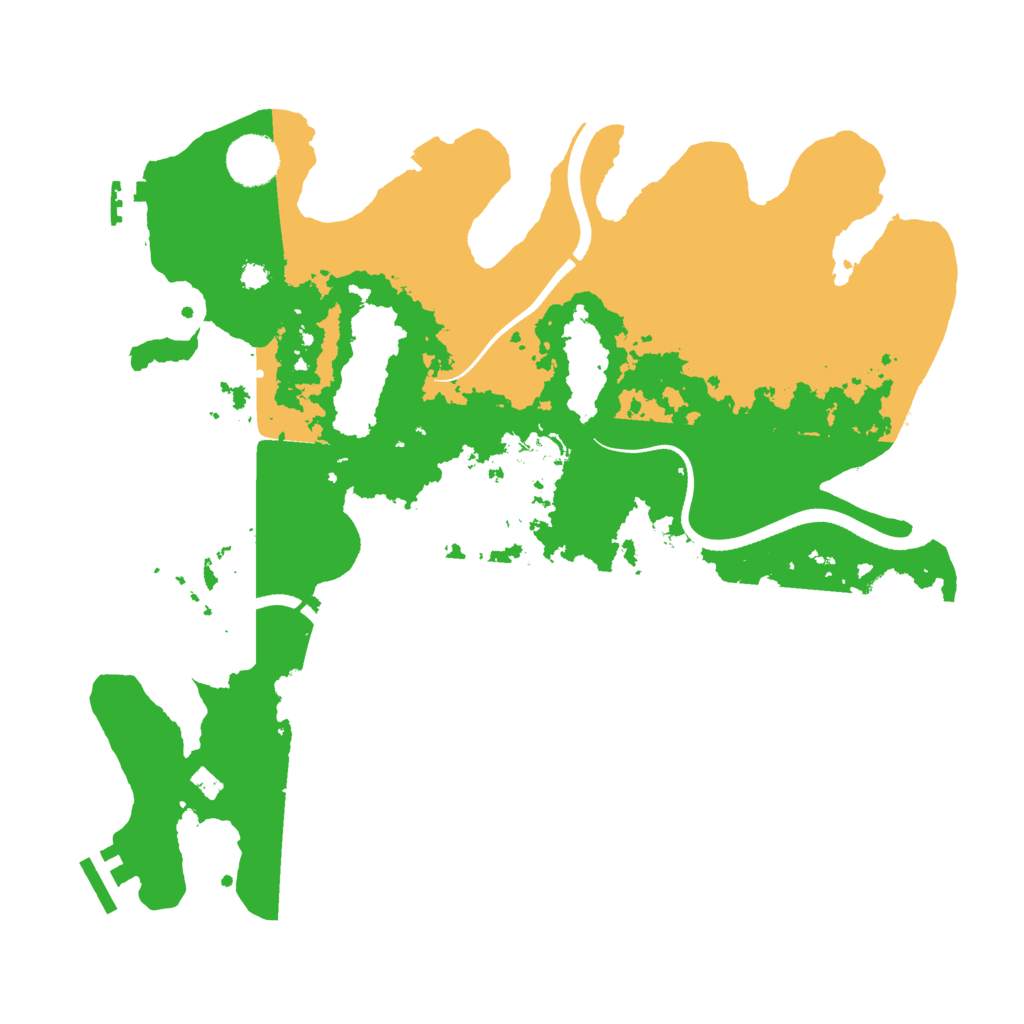 Biome Rust Map: Procedural Map, Size: 3500, Seed: 319645624