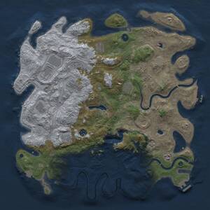 Thumbnail Rust Map: Procedural Map, Size: 4500, Seed: 591067894, 17 Monuments