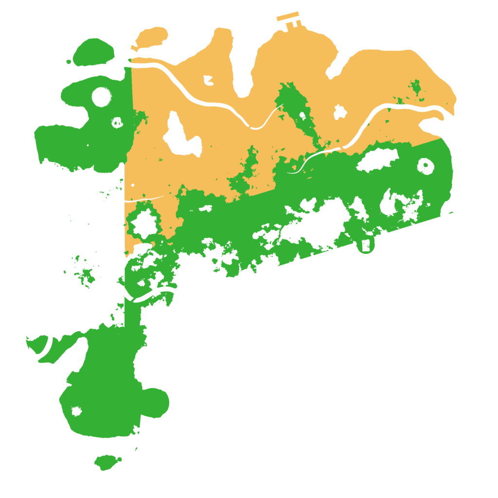 Biome Rust Map: Procedural Map, Size: 4500, Seed: 25770889