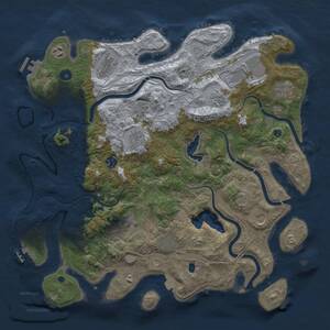 Thumbnail Rust Map: Procedural Map, Size: 4250, Seed: 764978817, 17 Monuments