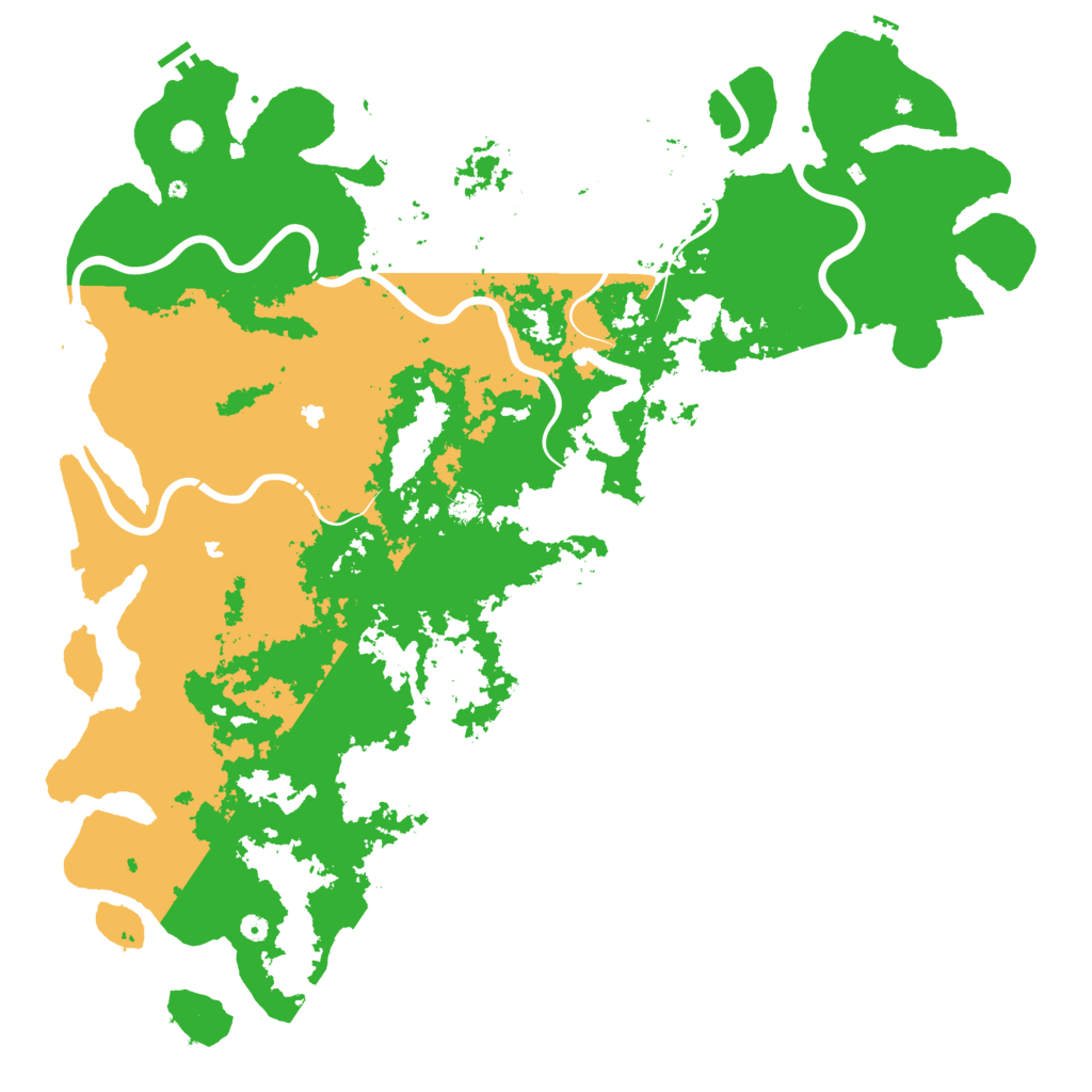 Biome Rust Map: Procedural Map, Size: 6000, Seed: 496535076