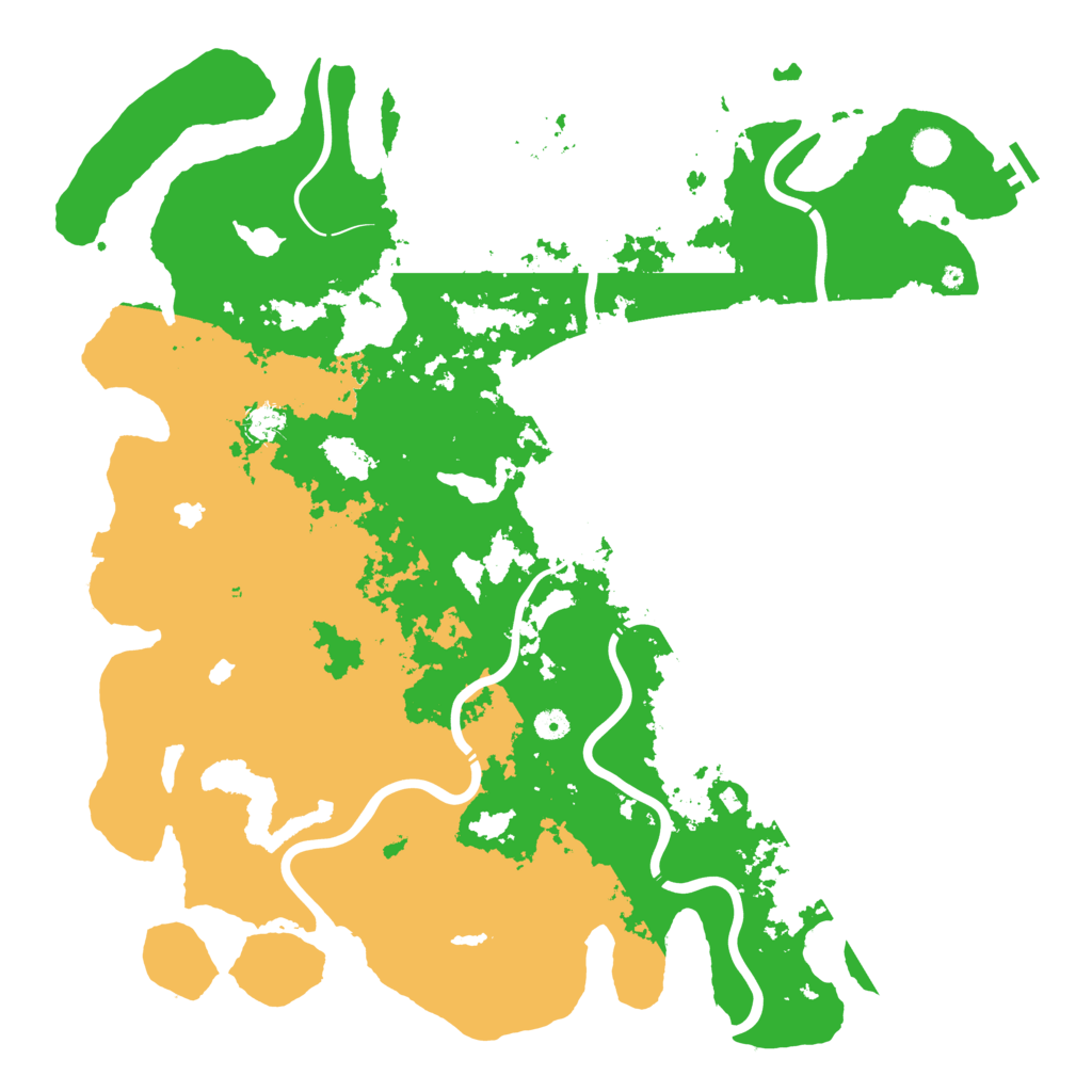 Biome Rust Map: Procedural Map, Size: 5000, Seed: 1229869110