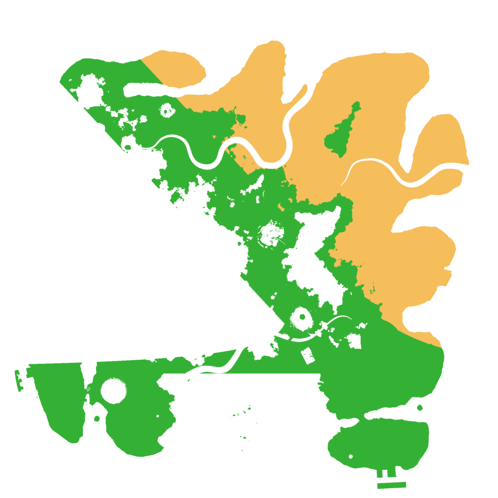 Biome Rust Map: Procedural Map, Size: 3500, Seed: 832842080