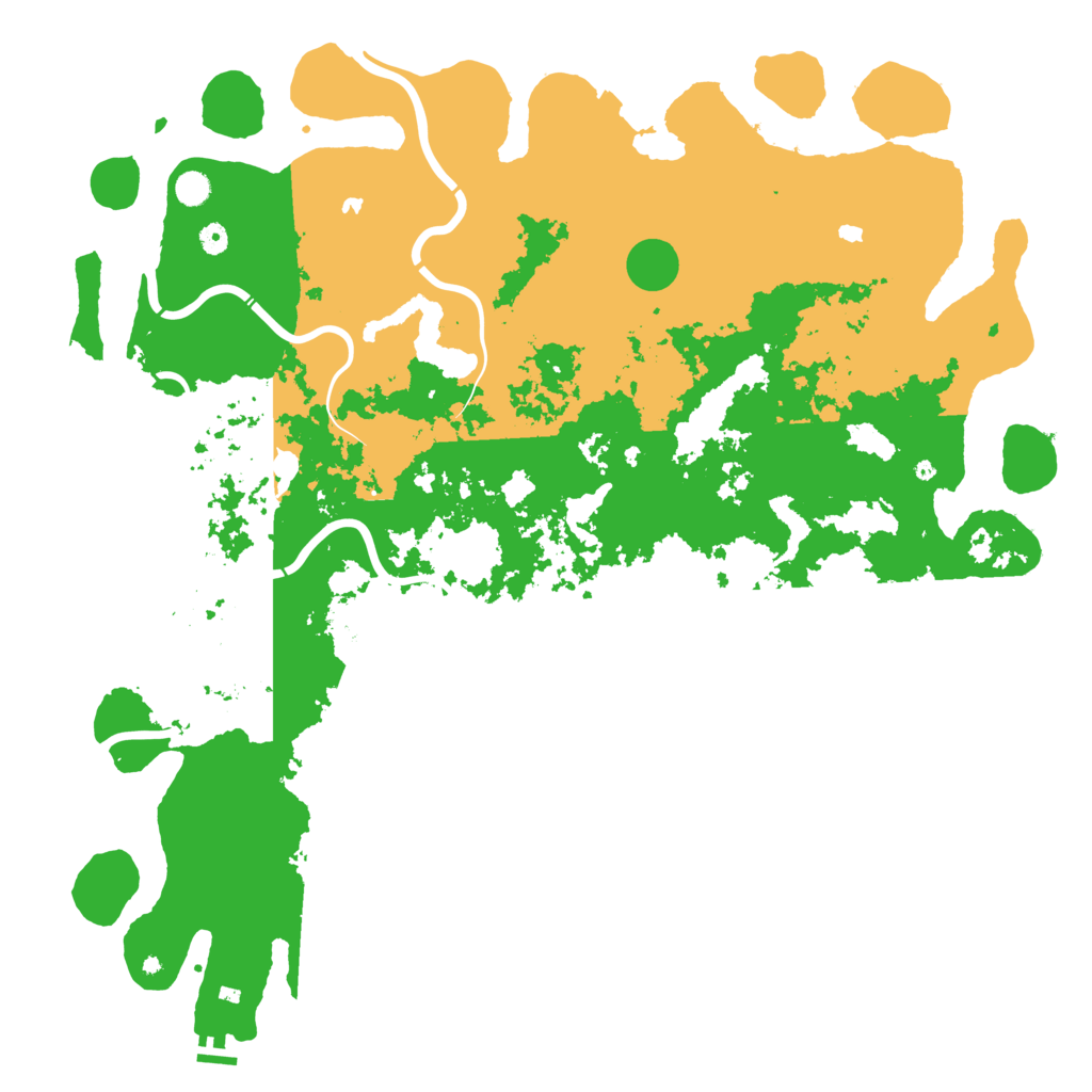 Biome Rust Map: Procedural Map, Size: 5500, Seed: 55000