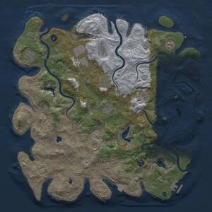 Thumbnail Rust Map: Procedural Map, Size: 4500, Seed: 1534870744, 17 Monuments