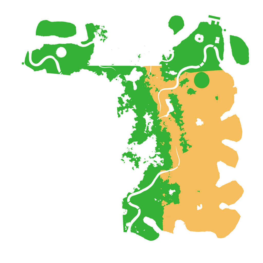 Biome Rust Map: Procedural Map, Size: 4500, Seed: 877593